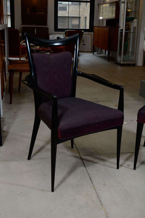 Italian SET OF SIX DINING CHAIRS BY MARIO GOTTARDI AND MELCHIORRE BEGA