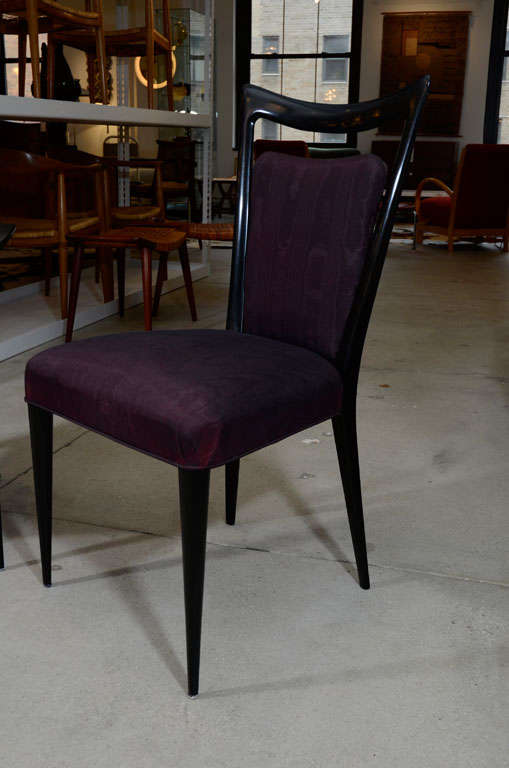 20th Century SET OF SIX DINING CHAIRS BY MARIO GOTTARDI AND MELCHIORRE BEGA