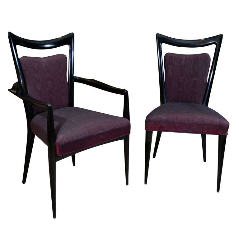 SET OF SIX DINING CHAIRS BY MARIO GOTTARDI AND MELCHIORRE BEGA