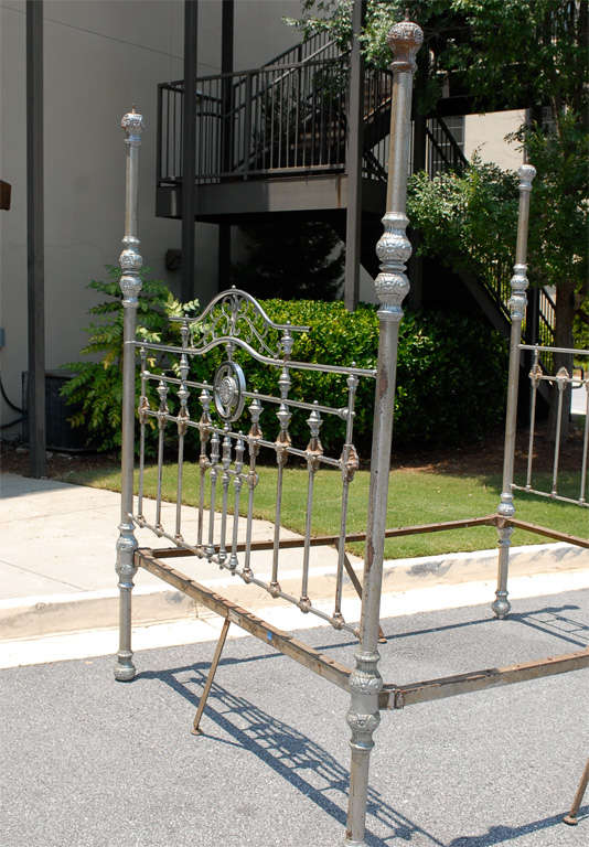 19th Century Steel Anglo Indian Four-Poster Bed Frame For Sale 5