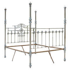 19th Century Steel Anglo Indian Four-Poster Bed Frame 11
