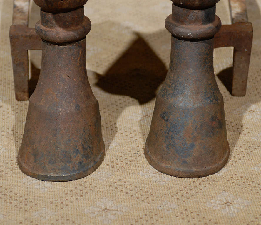 Pair Of Early 20thc Horse Head & Hoof Andirons 5