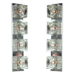 A Pair of 1970
s Architectural Wall Lights by Sciolari