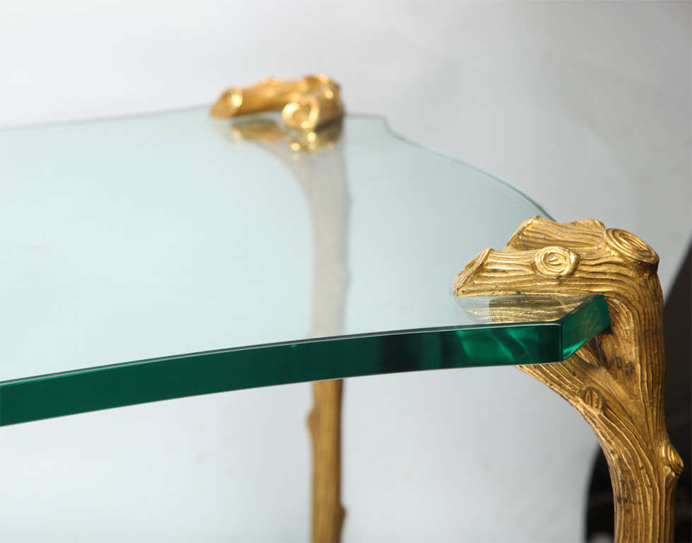 A 1950's French Sculptural Bronze low Table by Maison Bagues 3