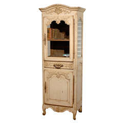 19th Century French Louis XV Style Painted Bonnetiere