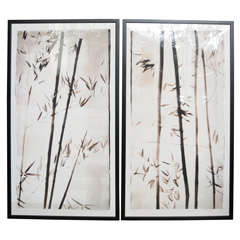 Set of Bamboo comtempory prints by Robert Livingston