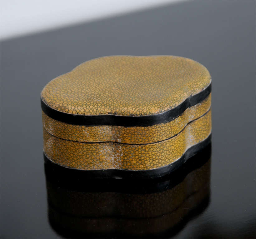 Two Chinese Shagreen Covered Boxes, 19th Century For Sale 1