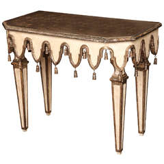 Painted Venetian Console With Tassels, Italy c 1940