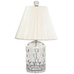 Cut Glass Jar Lamp c. 1940