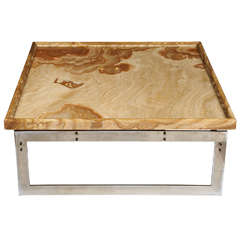 Squared Coffee Table With A Marble Top 8