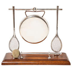 Antique Victorian Silver Tennis Dinner Gong