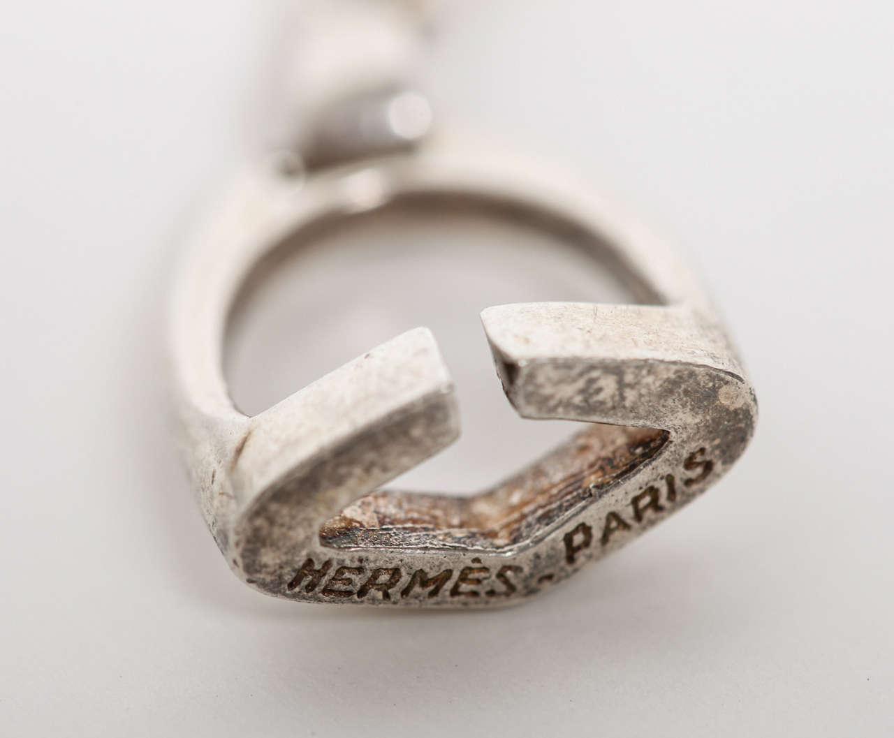 Hermes Sterling Silver Equestrian Keychain at 1stDibs hermes keychain