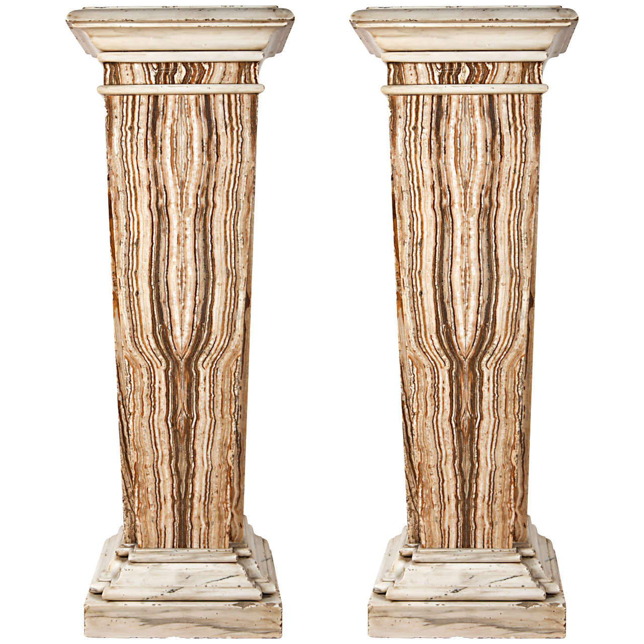 Pair of 19th Century Marble Bases