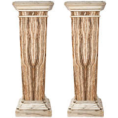 Pair of 19th Century Marble Bases