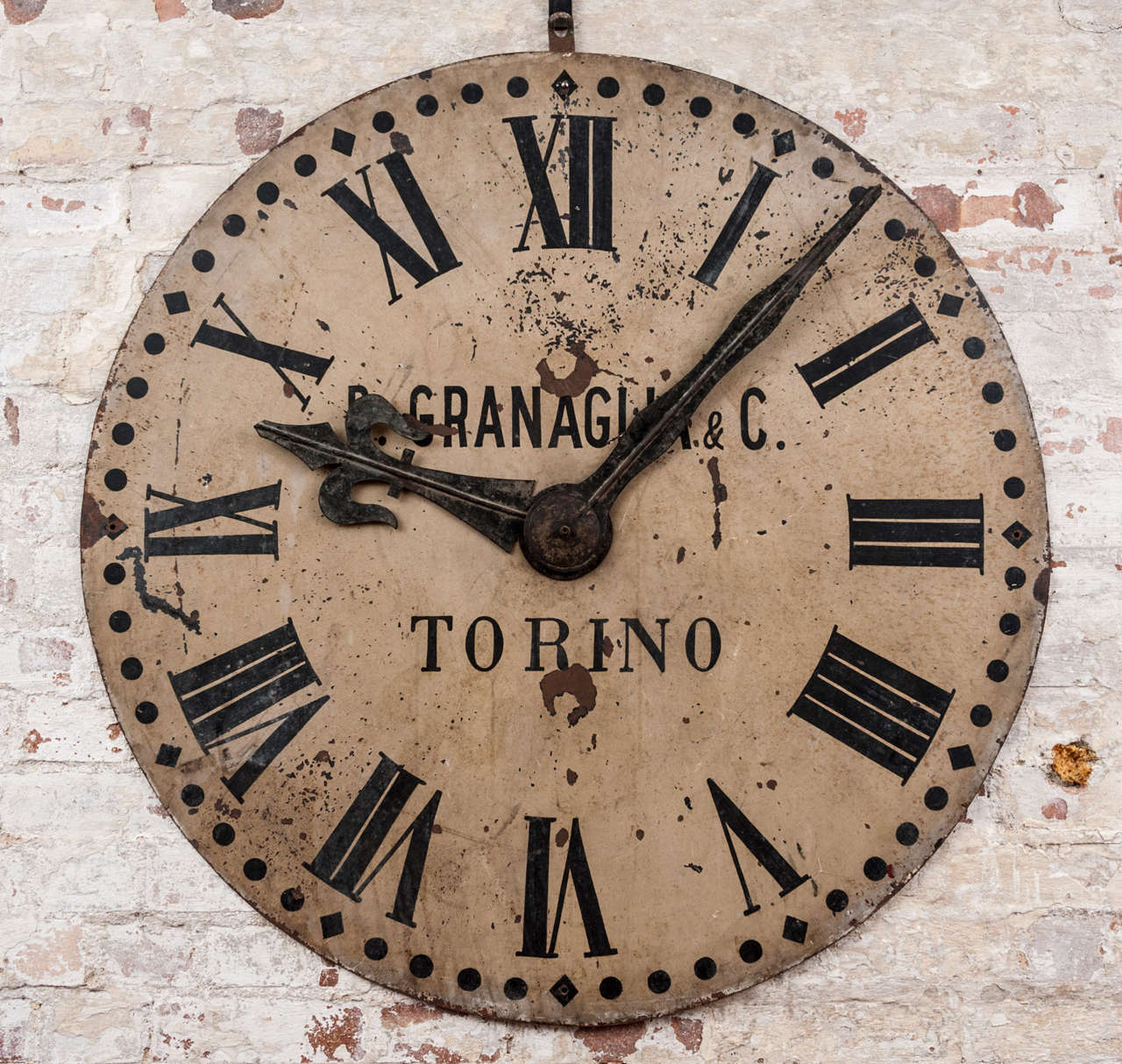 An Italian Painted Clockface