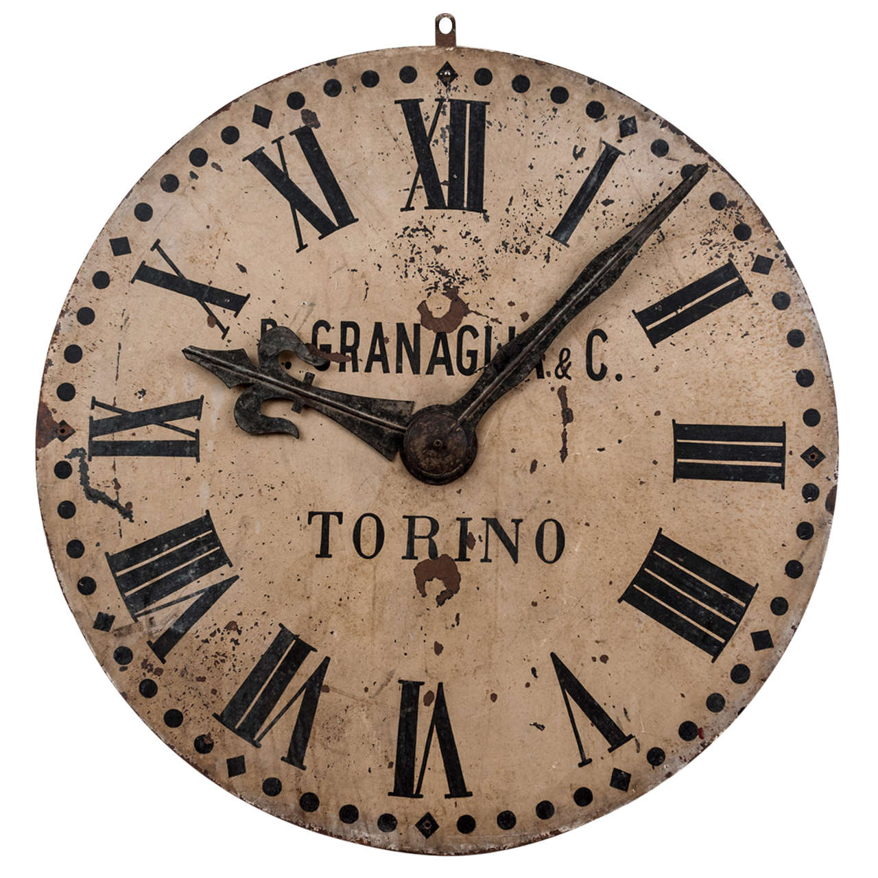 An Italian Painted Clockface For Sale