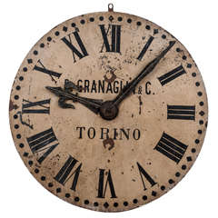 Antique An Italian Painted Clockface