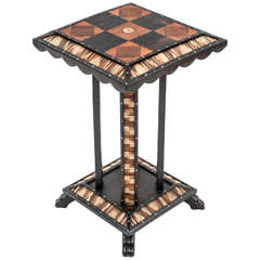 An Anglo Raj Quillwork Table