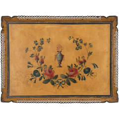 Antique A Decorated Pontypool Tole Tray