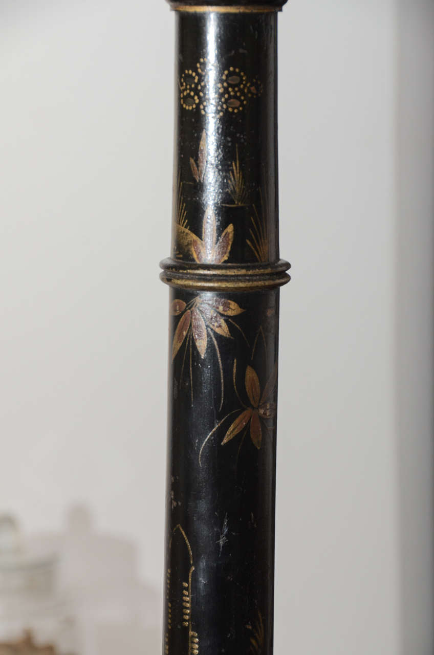 20th Century English 1920s Chinoiserie Floor Lamp