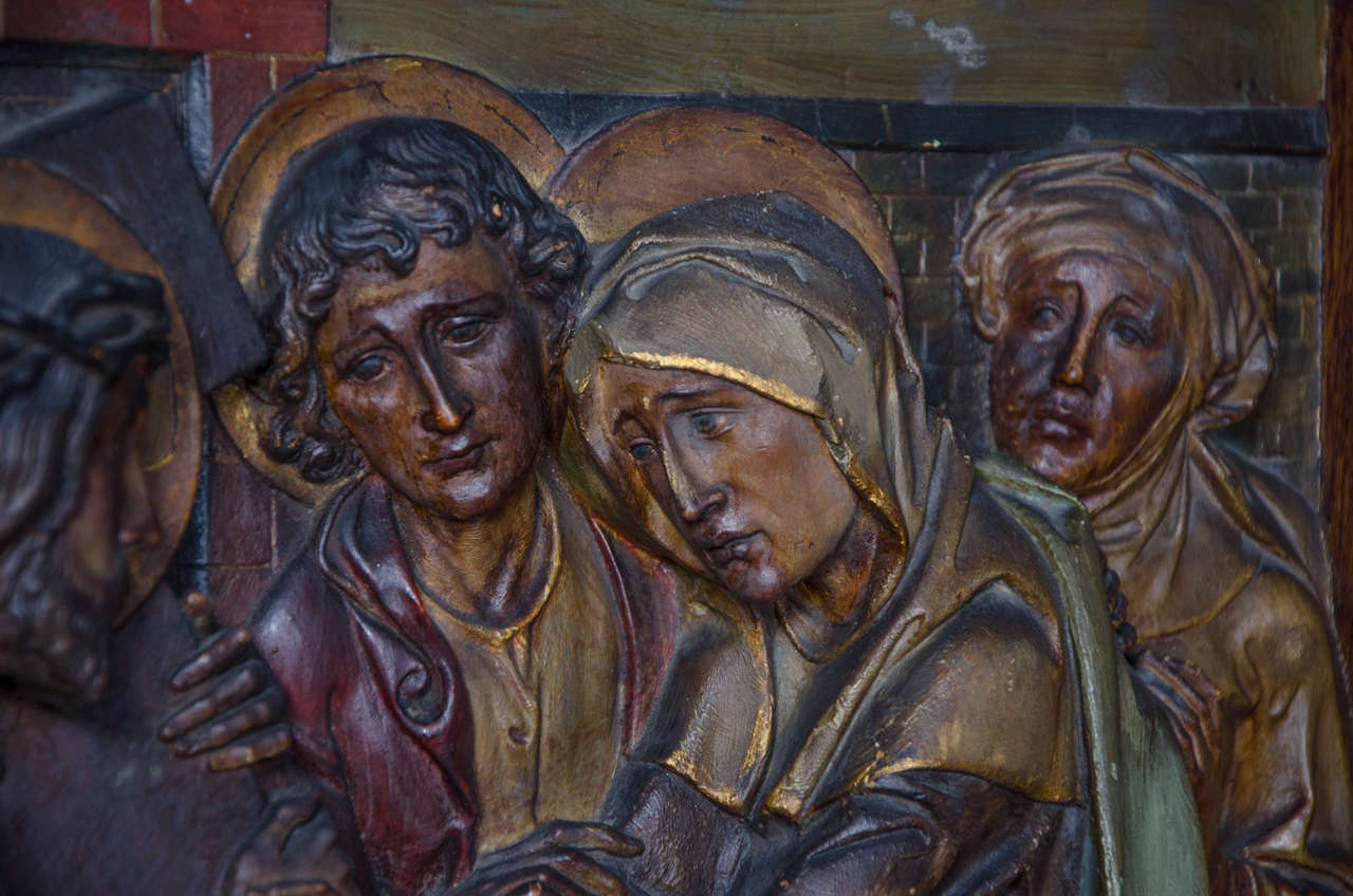 19th Century Set of Eight Stations of the Cross For Sale