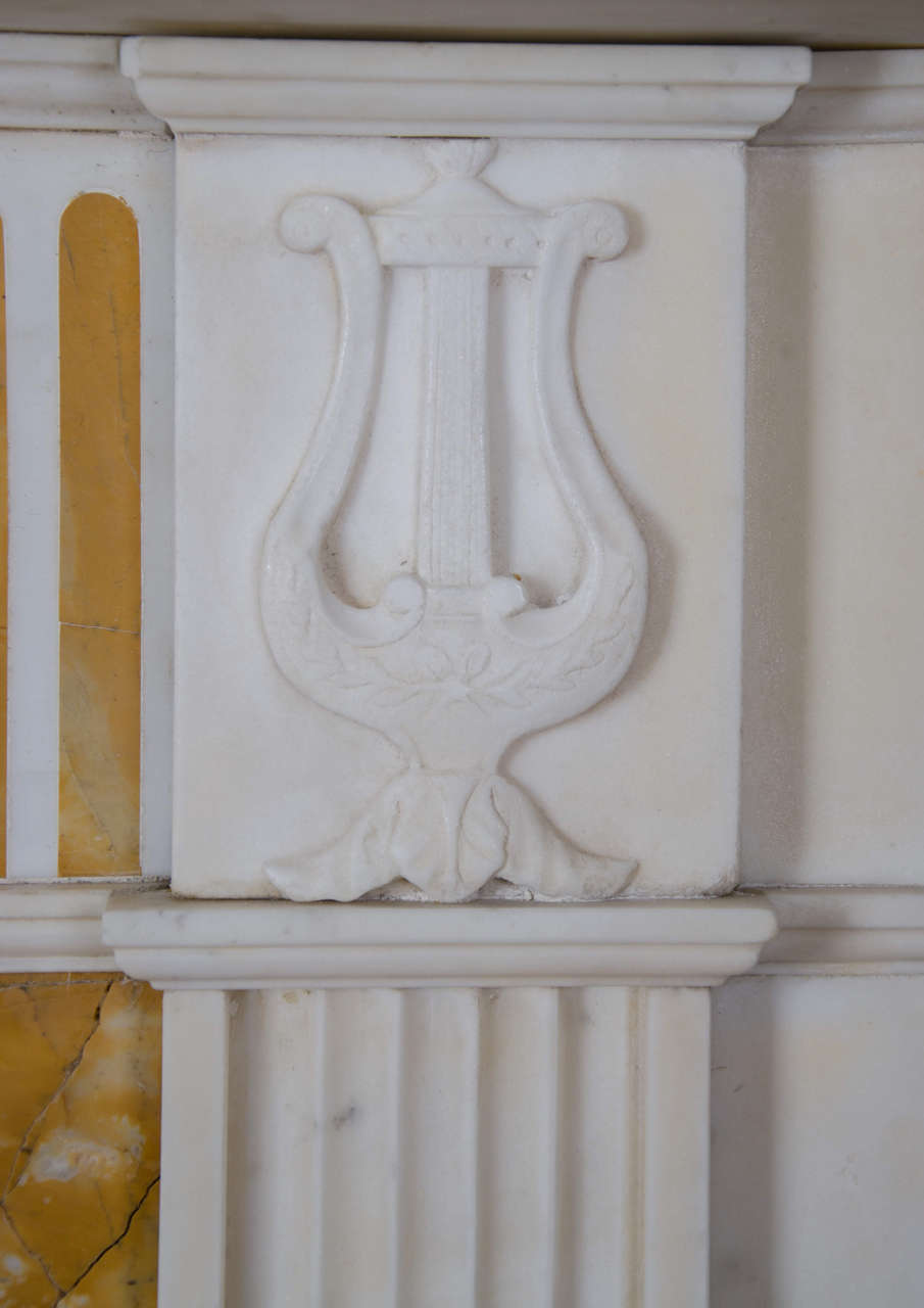 Georgian Style Statuary and Sienna Marble Fire Surround 2