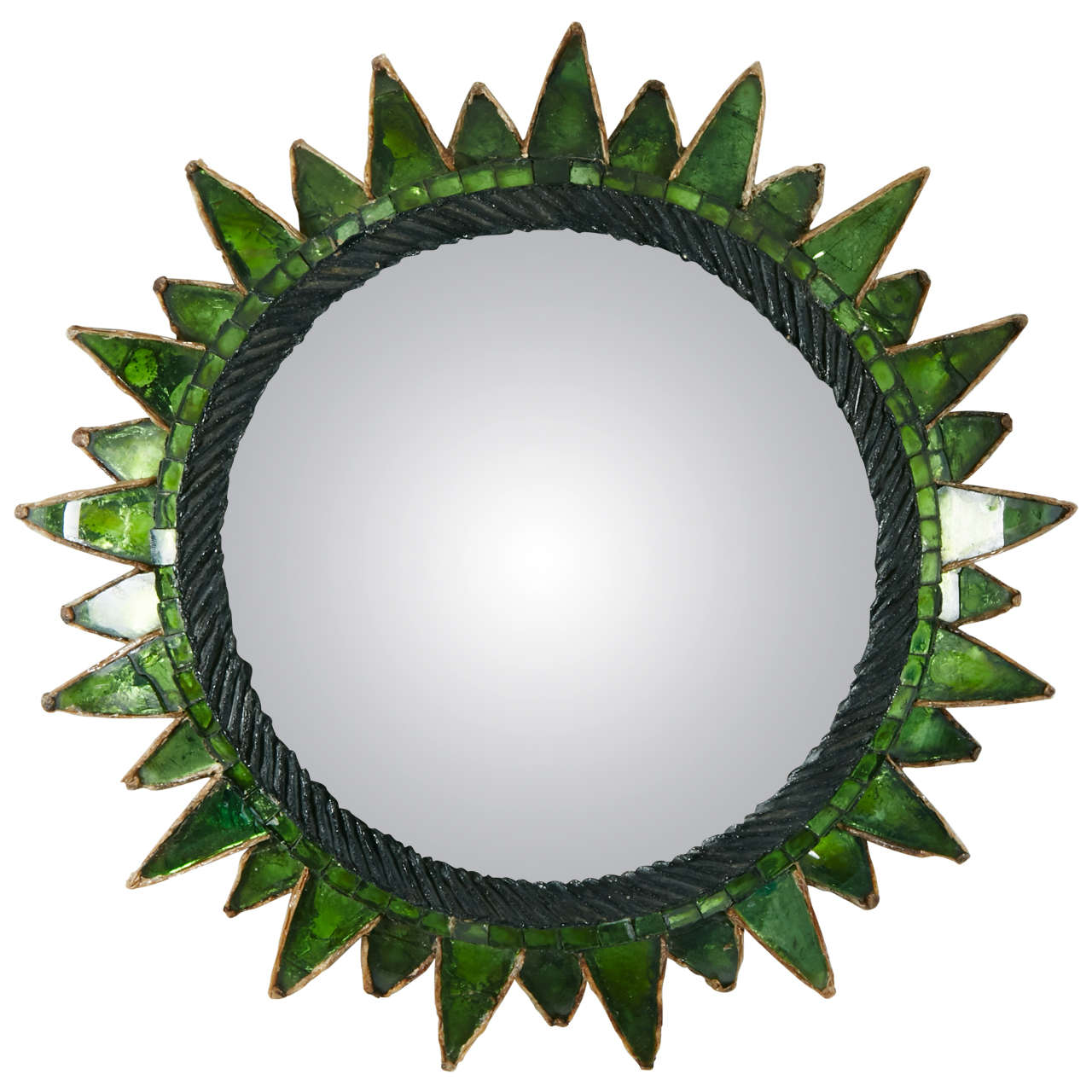 Line Vautrin, Sun Mirror in Green (Soleil à pointes, Vert)