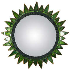 Line Vautrin, Sun Mirror in Green (Soleil à pointes, Vert)