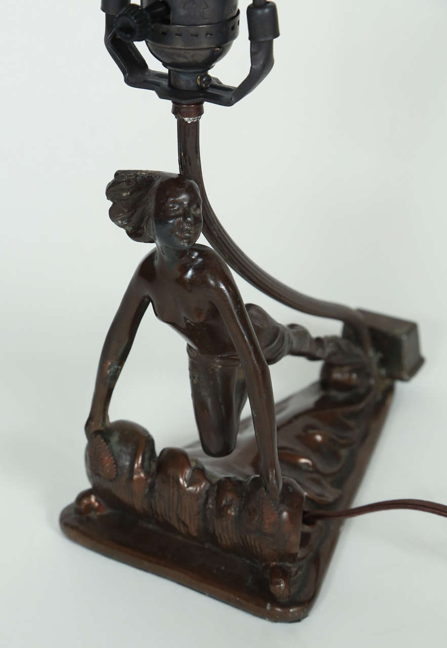 Bronze Lady Lamp 1