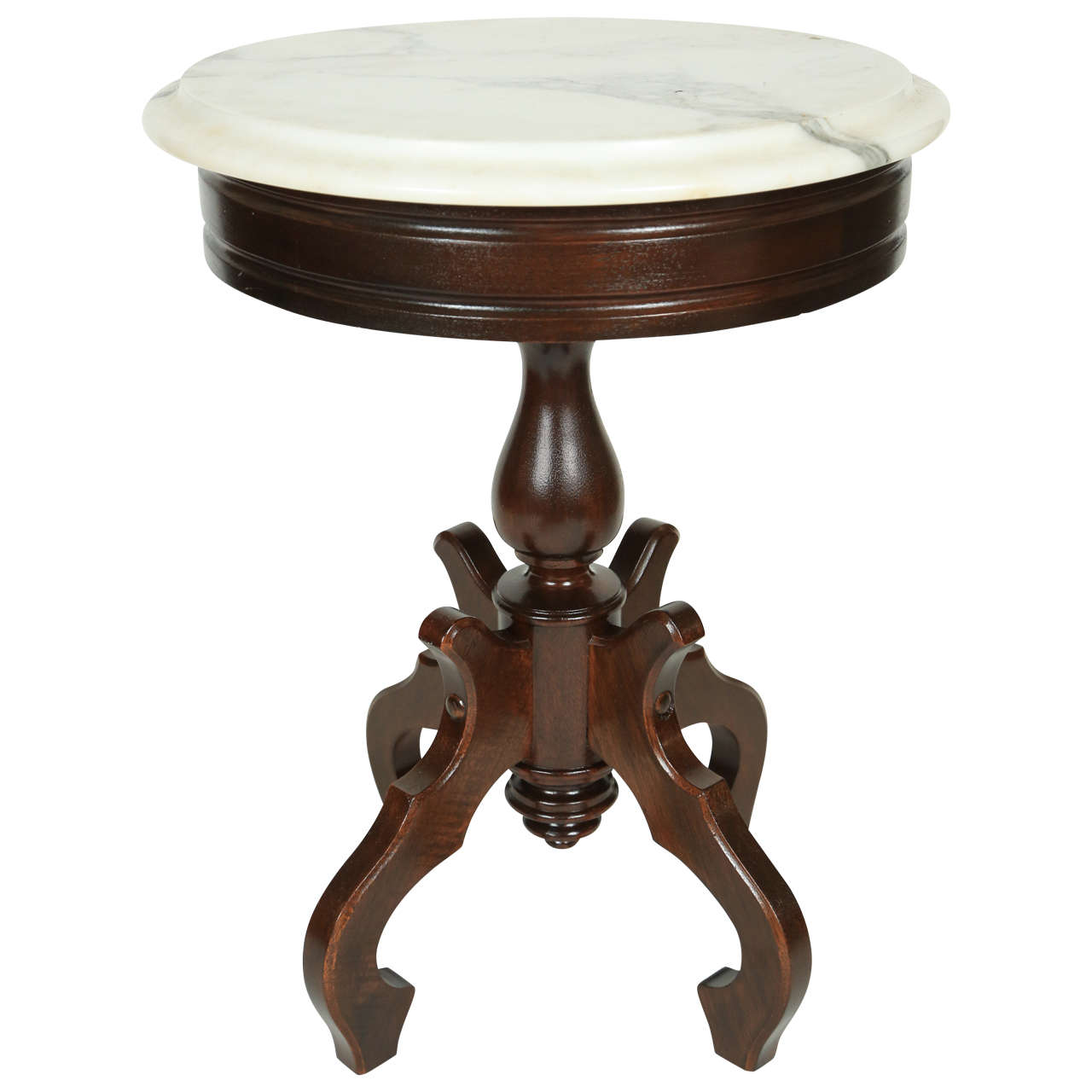 Victorian Mahogany Table with Marble Top at 1stdibs