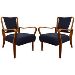 Pair of "Linden" Beech Armchairs by J.A. Jenkins 10