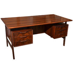 Late 1950's Gunni Omann Rosewood Desk "Model 75"