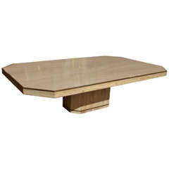 Midcentury Coffee Table in Travertine