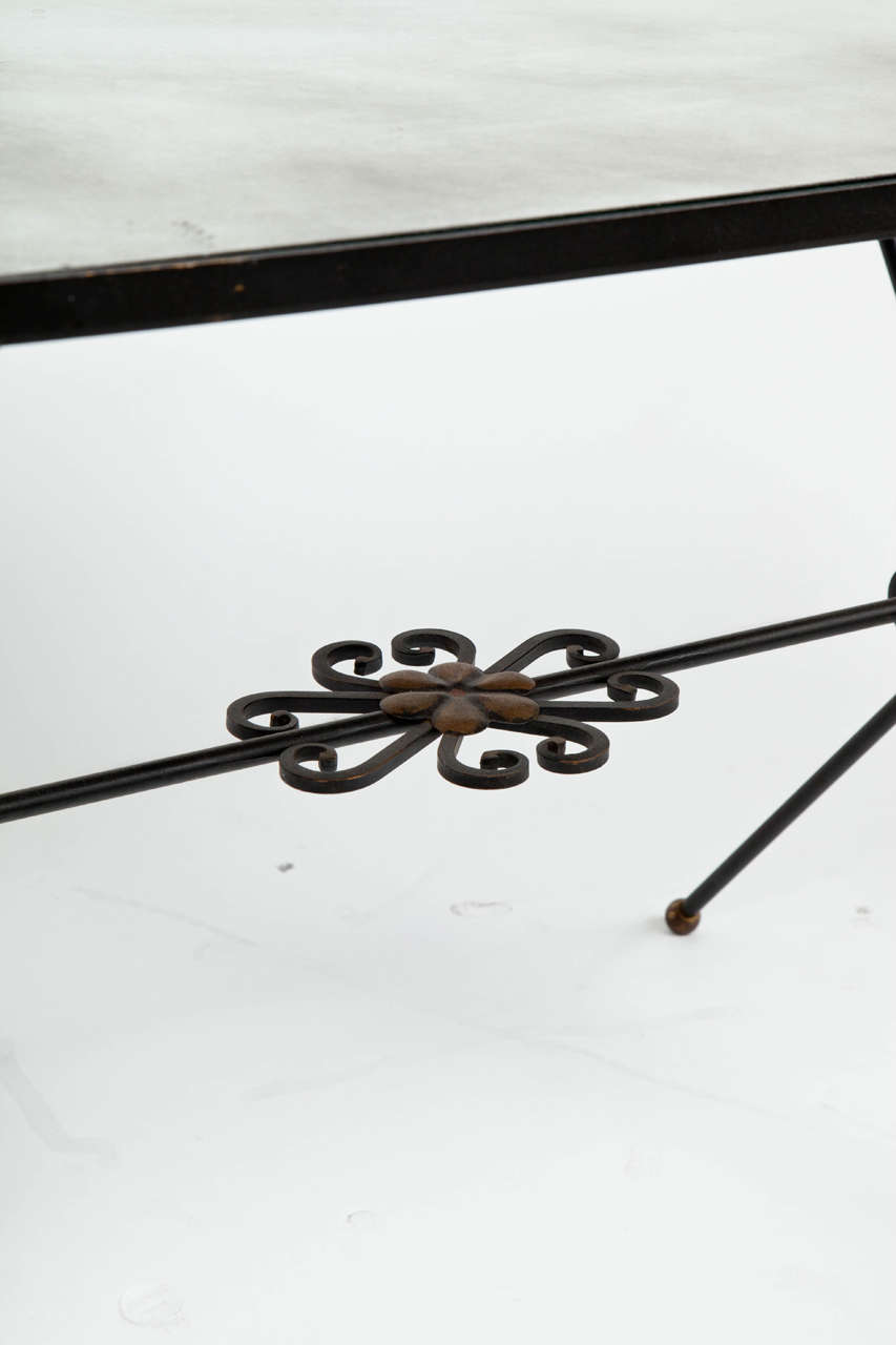 20th Century French Wrought Iron Nesting Tables For Sale