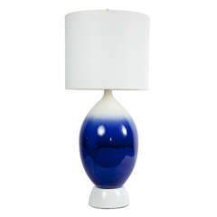 Mid Century Italian Ombre Glazed Ceramic Lamp