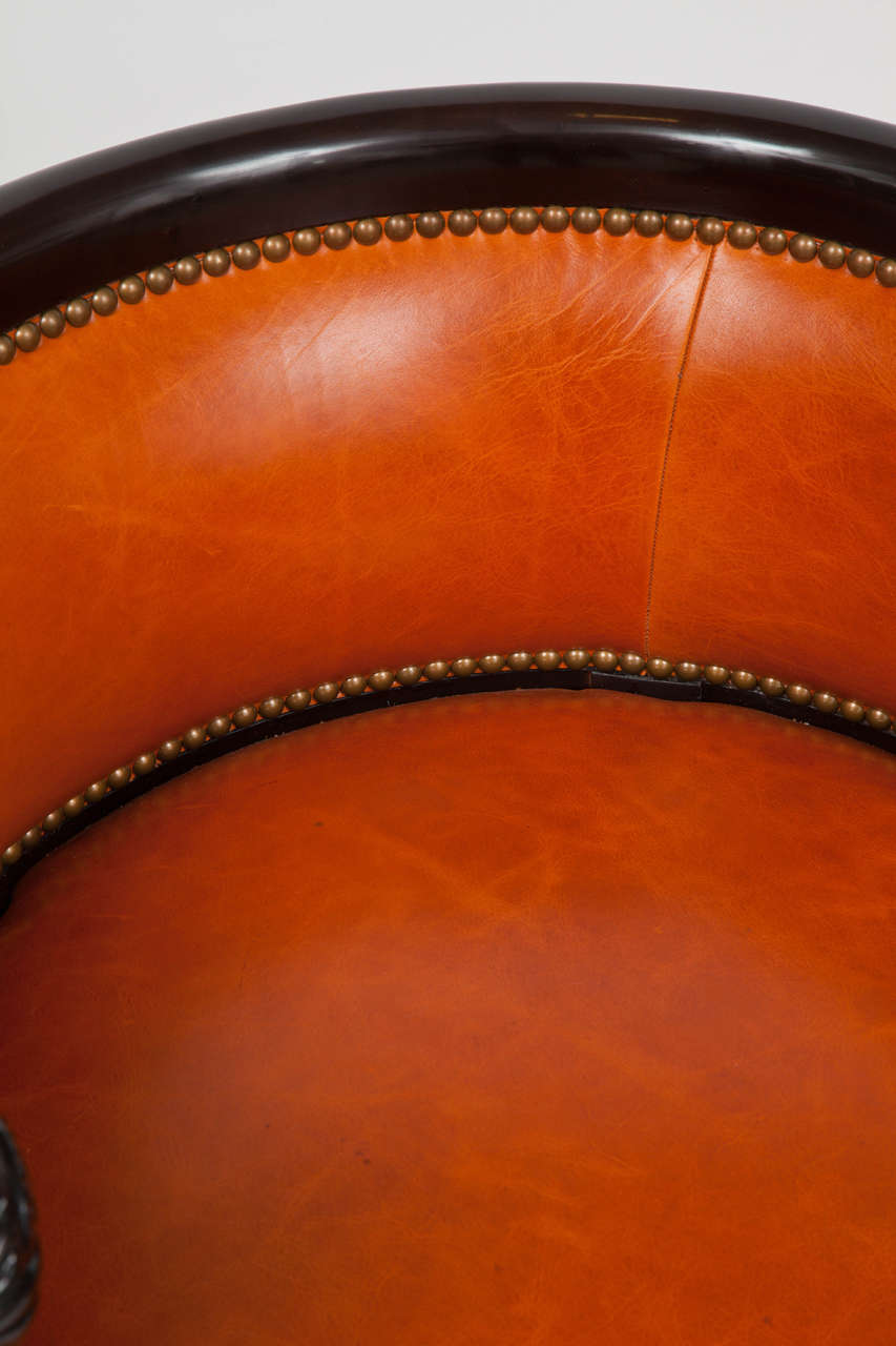 Neoclassical Carved Ram's Head Club Chairs at 1stDibs rams head chair