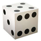  Large Lucky  Dice Side Table