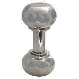 Asprey Silver Plate Cocktail Shaker in the Shape of a Dumbbell