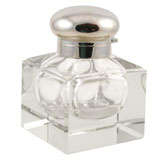 Antique Silver and Glass Inkwell