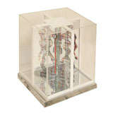 One of a Kind Lucite Sculpture in Lucite Block Casing