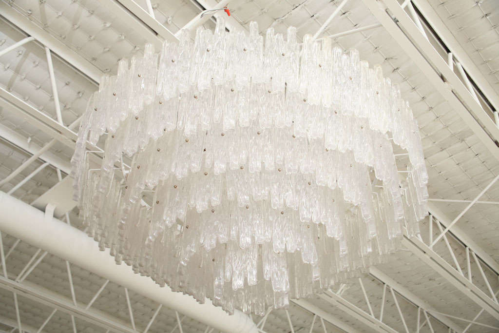 Massive Six-Tiered Lucite Chandelier 1
