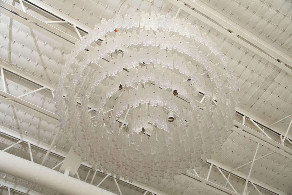 Massive Six-Tiered Lucite Chandelier 3