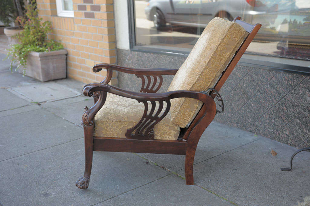 20th Century Mahogany Morris Chair
