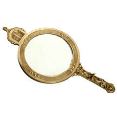 Victorian Solid Bronze Mirror
