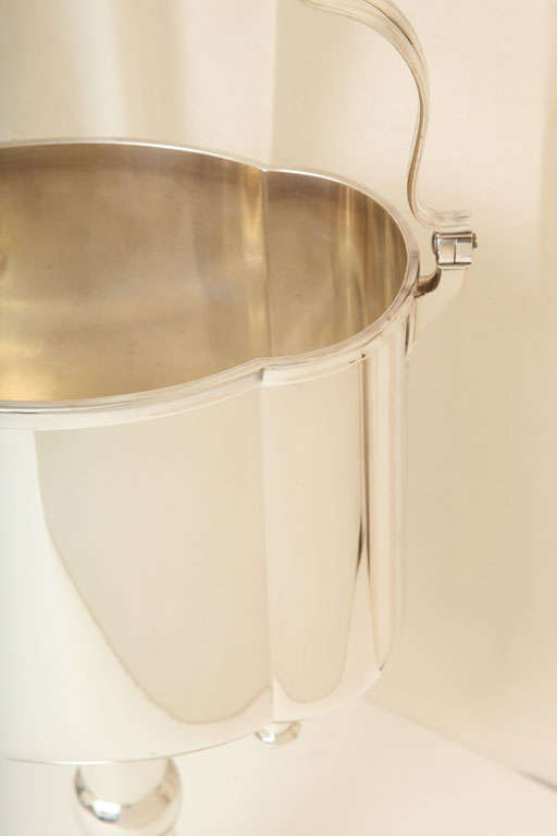 Silver Plate Large Standing Ice Bucket by WMF