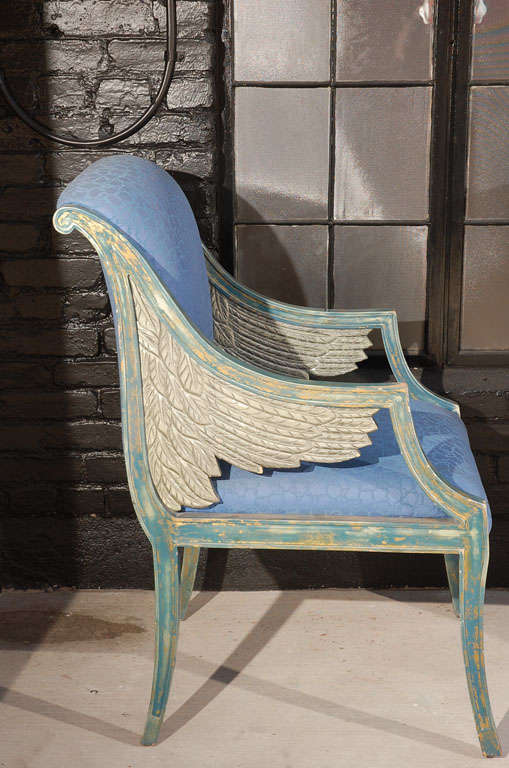 Carved Wing Armchair 2