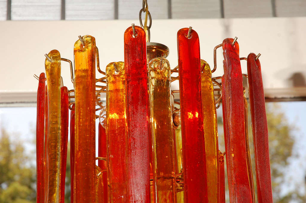 20th Century Tiered Murano Glass Chandelier
