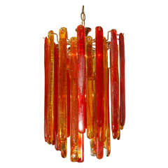 Tiered Murano Glass Chandelier