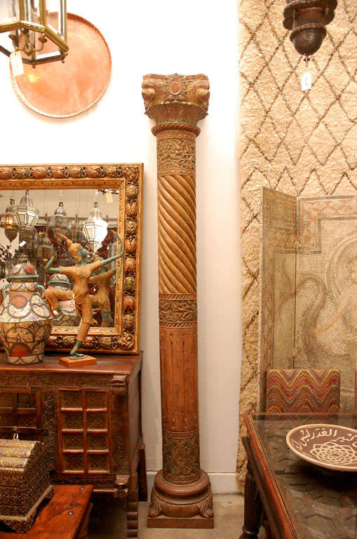 Impressive pair of Indian Palace Columns nicely carved.


Mosaik provides Antiques, Art Deco, Moorish Style, Spanish, African, Islamic Art, Arabian, Middle Eastern, Levantine, Egyptian,Italian, Syrian Style,Indian, Indonesian,French, Provence,