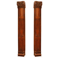 19th century handcrafted Hispano Moresque architectural columns 